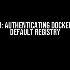 AWS CLI: Authenticating Docker CLI to default registry