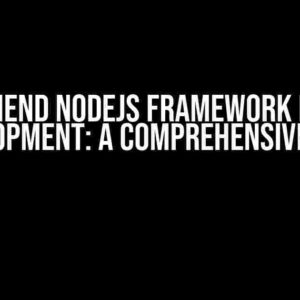 Recommend Nodejs Framework for CRM Development: A Comprehensive Guide